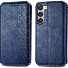 Yihang Boutique Samsung Galaxy S23 Plus Kart Tutuculu Cüzdan Pu Deri Çevirme Çubuğu Telefon Kılıfı (Yurt Dışından)