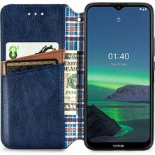 Yihang Boutique Nokia 1.4 Kart Tutuculu Cüzdan Pu Deri Çevirme Çubuğu Telefon Kılıfı (Yurt Dışından)