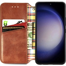 Yihang Boutique Samsung Galaxy S23 Fe Kart Tutuculu Cüzdan Pu Deri Çevirme Çubuğu Telefon Kılıfı (Yurt Dışından)