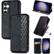 Yihang Boutique Samsung Galaxy S23 Fe Kart Tutuculu Cüzdan Pu Deri Çevirme Çubuğu Telefon Kılıfı (Yurt Dışından)