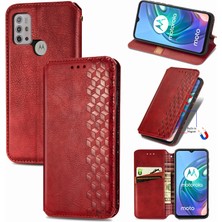 Yihang Boutique Motorola Moto G30 Kart Tutuculu Cüzdan Pu Deri Çevirme Çubuğu Telefon Kılıfı (Yurt Dışından)