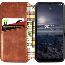 Yihang Boutique Nokia G21 Kart Tutuculu Cüzdan Pu Deri Çevirme Çubuğu Telefon Kılıfı (Yurt Dışından)