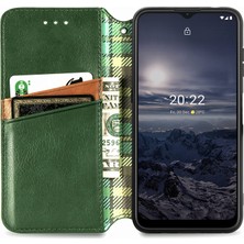 Yihang Boutique Nokia G21 Kart Tutuculu Cüzdan Pu Deri Çevirme Çubuğu Telefon Kılıfı (Yurt Dışından)