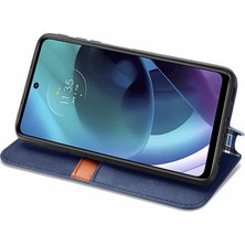 Yihang Boutique Motorola Moto G51 Kart Tutuculu Cüzdan Pu Deri Çevirme Çubuğu Telefon Kılıfı (Yurt Dışından)