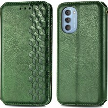 Yihang Boutique Motorola Moto G51 Kart Tutuculu Cüzdan Pu Deri Çevirme Çubuğu Telefon Kılıfı (Yurt Dışından)