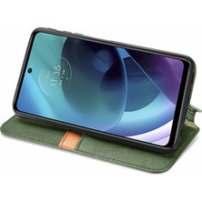 Yihang Boutique Motorola Moto G51 Kart Tutuculu Cüzdan Pu Deri Çevirme Çubuğu Telefon Kılıfı (Yurt Dışından)