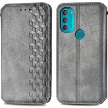 Yihang Boutique Motorola Moto G71 Kart Tutuculu Cüzdan Pu Deri Çevirme Çubuğu Telefon Kılıfı (Yurt Dışından)