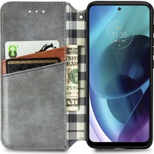 Yihang Boutique Motorola Moto G71 Kart Tutuculu Cüzdan Pu Deri Çevirme Çubuğu Telefon Kılıfı (Yurt Dışından)