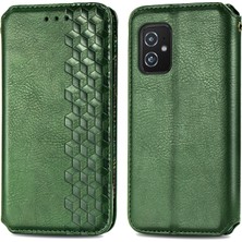 Yihang Boutique Zenfone 8 Kart Tutuculu Cüzdan Pu Deri Çevirme Çubuğu Telefon Kılıfı (Yurt Dışından)