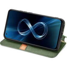 Yihang Boutique Zenfone 8 Kart Tutuculu Cüzdan Pu Deri Çevirme Çubuğu Telefon Kılıfı (Yurt Dışından)