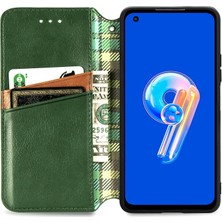 Yihang Boutique Asus Zenfone 9 Kart Tutuculu Cüzdan Pu Deri Çevirme Çubuğu Telefon Kılıfı (Yurt Dışından)