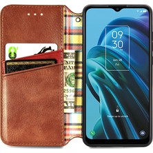 Yihang Boutique Tcl 30 Xe 5g Kart Tutuculu Cüzdan Pu Deri Çevirme Çubuğu Telefon Kılıfı (Yurt Dışından)