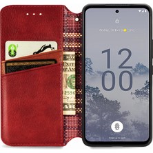 Yihang Boutique Nokia X30 Kart Tutuculu Cüzdan Pu Deri Çevirme Çubuğu Telefon Kılıfı (Yurt Dışından)