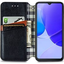 Yihang Boutique Oukitel C32 Kart Tutuculu Cüzdan Pu Deri Çevirme Çubuğu Telefon Kılıfı (Yurt Dışından)