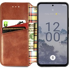 Yihang Boutique Nokia X30 Kart Tutuculu Cüzdan Pu Deri Çevirme Çubuğu Telefon Kılıfı (Yurt Dışından)