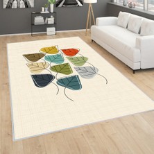 Rovigo Home Dijital Baskı Yıkanabilir Kaymaz Taban Salon Halısı Rvg0251