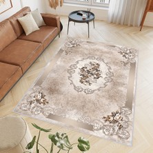 Rovigo Home Dijital Baskı Yıkanabilir Kaymaz Taban Salon Halısı Rvg0430
