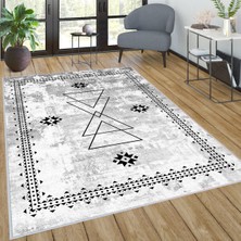 Rovigo Home Dijital Baskı Yıkanabilir Kaymaz Taban Salon Halısı Rvg0035-Sd1030