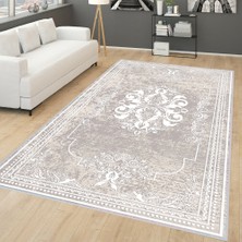 Rovigo Home Dijital Baskı Yıkanabilir Kaymaz Taban Salon Halısı Rvg0254