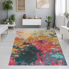 Rovigo Home Dijital Baskı Yıkanabilir Kaymaz Taban Salon Halısı Rvg1232