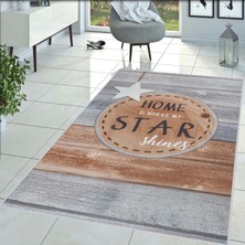 Rovigo Home Dijital Baskı Yıkanabilir Kaymaz Taban Salon Halısı Rvg1459