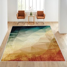 Rovigo Home Dijital Baskı Yıkanabilir Kaymaz Taban Salon Halısı Rvg1607