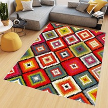 Rovigo Home Dijital Baskı Yıkanabilir Kaymaz Taban Salon Halısı Rvg0461