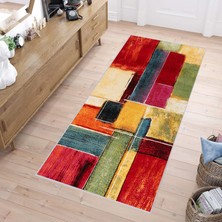 Rovigo Home Dijital Baskı Yıkanabilir Kaymaz Taban Salon Halısı Rvg1133