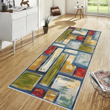 Rovigo Home Dijital Baskı Yıkanabilir Kaymaz Taban Salon Halısı RVG1689