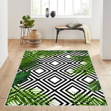 Rovigo Home Dijital Baskı Yıkanabilir Kaymaz Taban Salon Halısı Rvg0203-Sd424