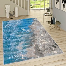 Rovigo Home Dijital Baskı Yıkanabilir Kaymaz Taban Salon Halısı Rvg1681