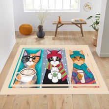 Rovigo Home Dijital Baskı Yıkanabilir Kaymaz Taban Salon Halısı Rvg1904-Sm103