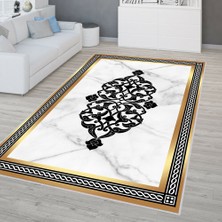 Rovigo Home Dijital Baskı Yıkanabilir Kaymaz Taban Salon Halısı Rvg0319-Sd705