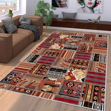 Rovigo Home Dijital Baskı Yıkanabilir Kaymaz Taban Salon Halısı Rvg1092