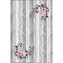 Rovigo Home Dijital Baskı Yıkanabilir Kaymaz Taban Salon Halısı Rvg1117