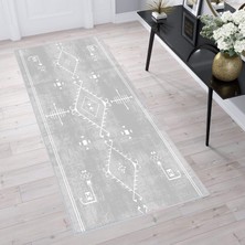 Rovigo Home Dijital Baskı Yıkanabilir Kaymaz Taban Salon Halısı Rvg1605