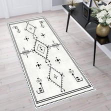 Rovigo Home Dijital Baskı Yıkanabilir Kaymaz Taban Salon Halısı Rvg1608