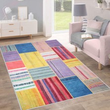 Rovigo Home Dijital Baskı Yıkanabilir Kaymaz Taban Salon Halısı Rvg1714