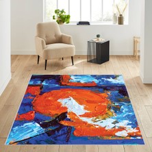 Rovigo Home Dijital Baskı Yıkanabilir Kaymaz Taban Salon Halısı Rvg1879-Sd149