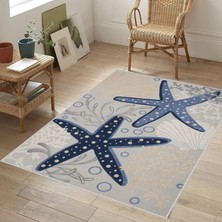 Rovigo Home Dijital Baskı Yıkanabilir Kaymaz Taban Salon Halısı Rvg1778