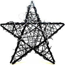 Ritzz Yılbaşı Süsü Siyah Çalı Yıldız 40 cm