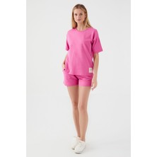 RolyPoly Future Begins With Us Pembe Kadın Şort Takım