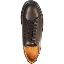 Greyder 75162 Erkek Kahverengi Deri Sneaker Ayakkabı