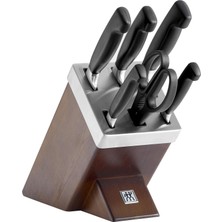 Zwilling Kendinden Bilemeli Bıçak Bloklu 7 Parça Bıçak Seti