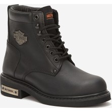 Harley Davidson Gibson Siyah Deri Kadın Bot