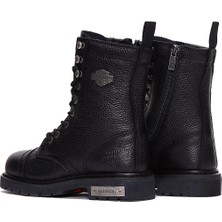 Harley Davidson Colmar Black Siyah Deri Kadın Bot
