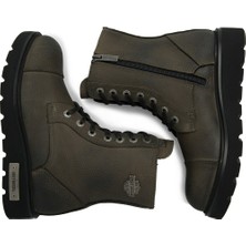 Harley Davidson Tums Olive Deri Kadın Bot