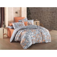 Sarev Enola Fancy Poplin Nevresim Takımı King Size V2-Gri
