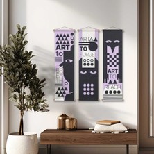 Hedgehog Art Shop Art To Kumaş Poster Set, Duvar Dekorasyonu, Özel Tasarım Duvar Halısı, Duvar Örtüsü