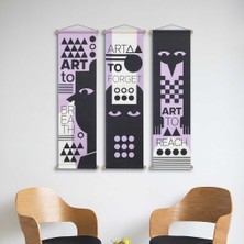 Hedgehog Art Shop Art To Kumaş Poster Set, Duvar Dekorasyonu, Özel Tasarım Duvar Halısı, Duvar Örtüsü